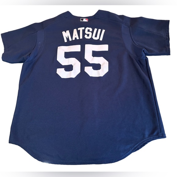 Authentic Majestic New York Yankees Hideki Matsui 55 Jersey Sz 2X Made In USA - Picture 2 of 7